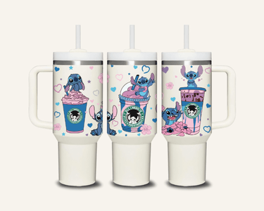 Stitch Tumbler with Side Handle